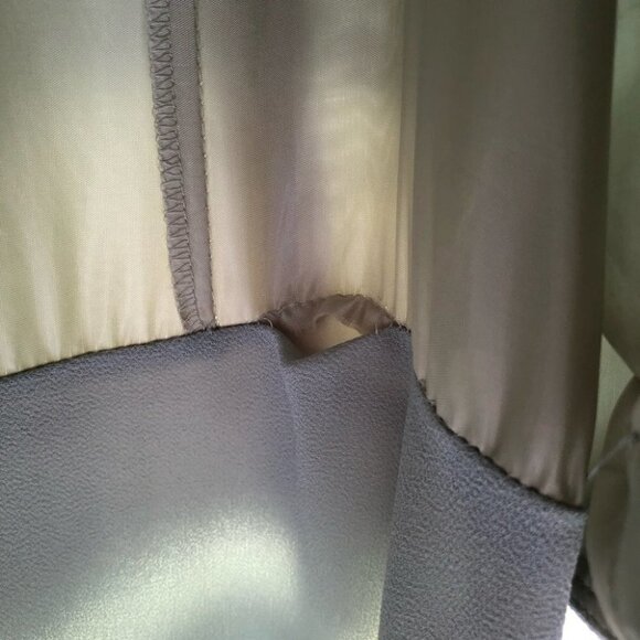 VINTAGE Karen Miller Sage Green Beaded Gown with Shawl  Size 8 - Picture 9 of 13